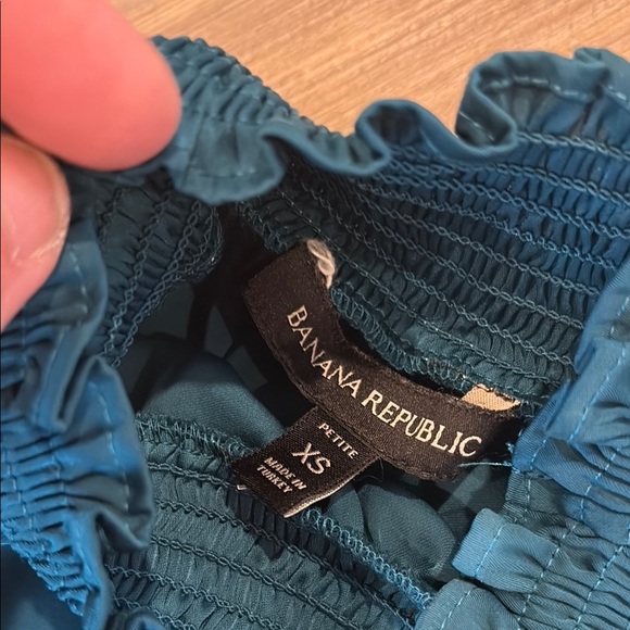 Banana Republic Teal Blue Sleeveless Halter Sundress - Picture 2 of 11